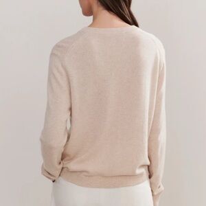 JENNI KAYNE Flynn Cashmere Sweater in OATMEAL